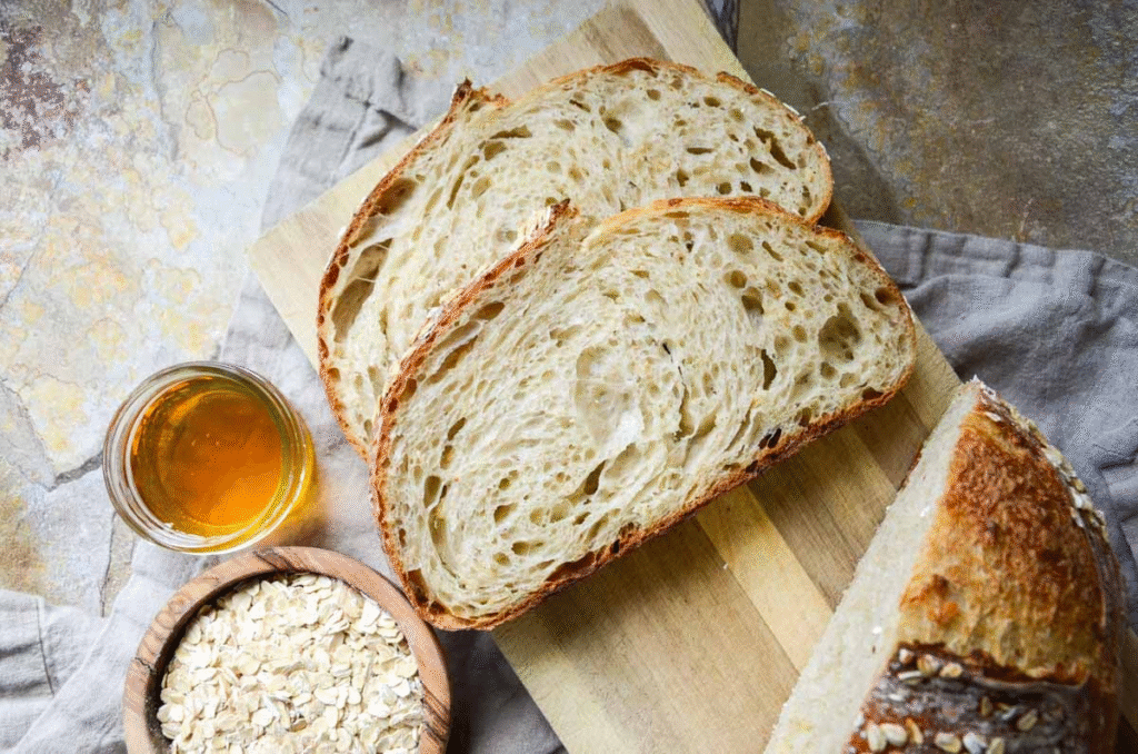 Honey Oat Sourdough Bread: Easy Homemade Bread Recipe
