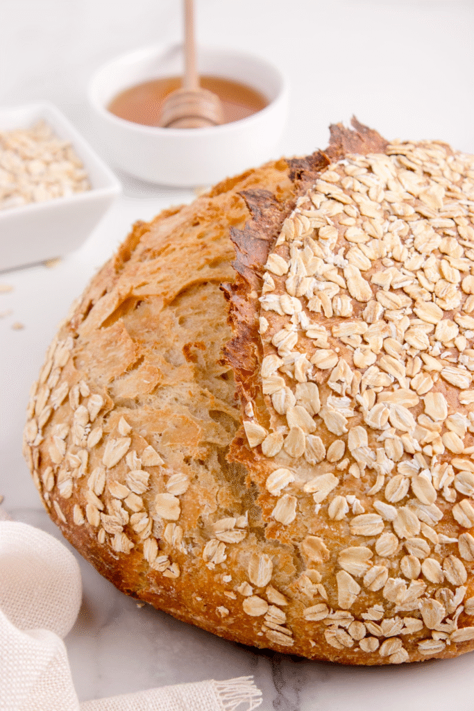 Honey Oat Sourdough Bread: Easy Homemade Bread Recipe