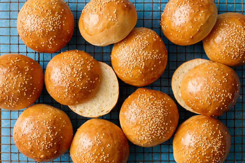 Sourdough Discard Burger Buns