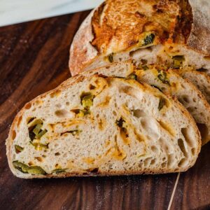 Jalapeño and Cheddar Sourdough Bread