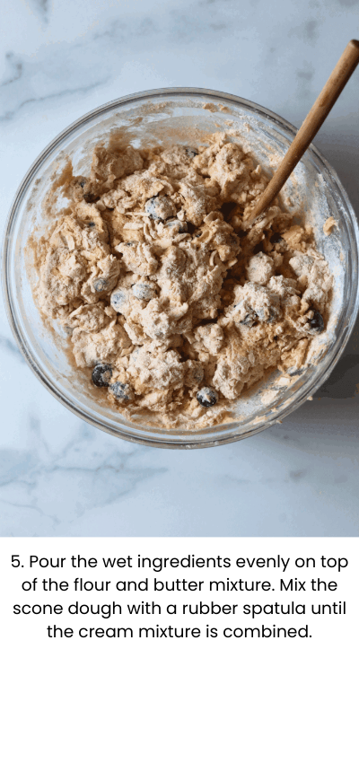 How to Make Sourdough Blueberry Scones