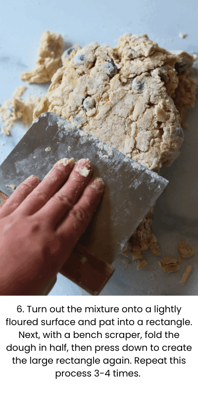 How to Make Sourdough Blueberry Scones