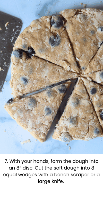 How to Make Sourdough Blueberry Scones