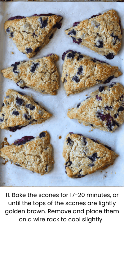 How to Make Sourdough Blueberry Scones