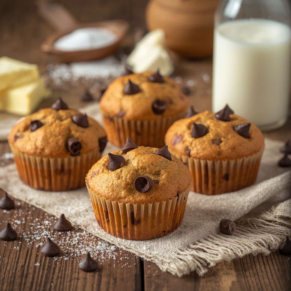 Sourdough Chocolate Chip Muffins
