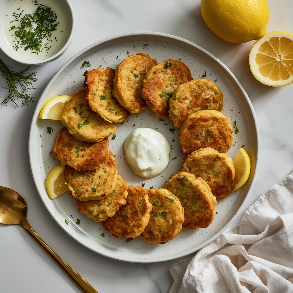 Sourdough Zucchini Fritters