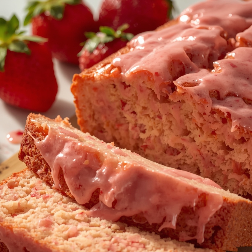 Sourdough Strawberry Quick Bread