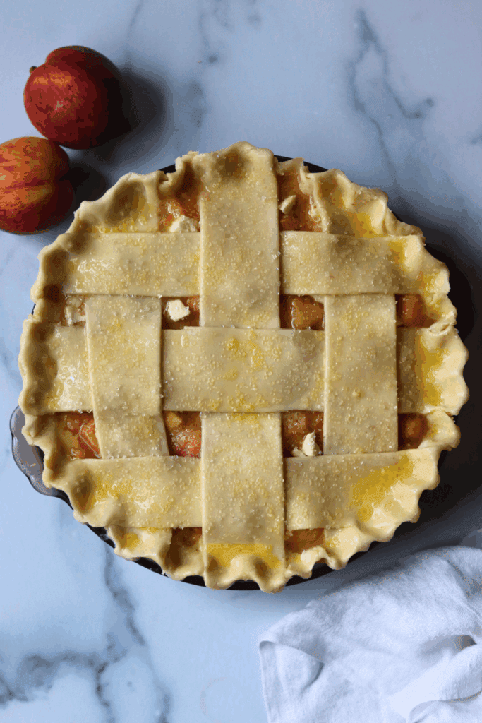 Sourdough Peach Pie