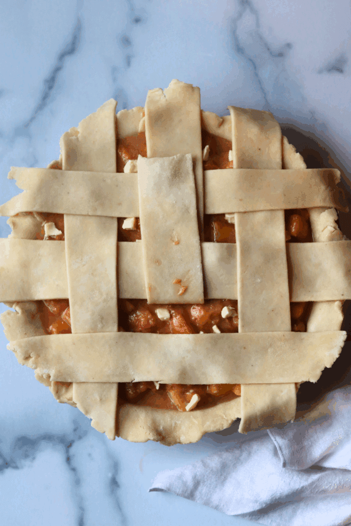 Sourdough Peach Pie