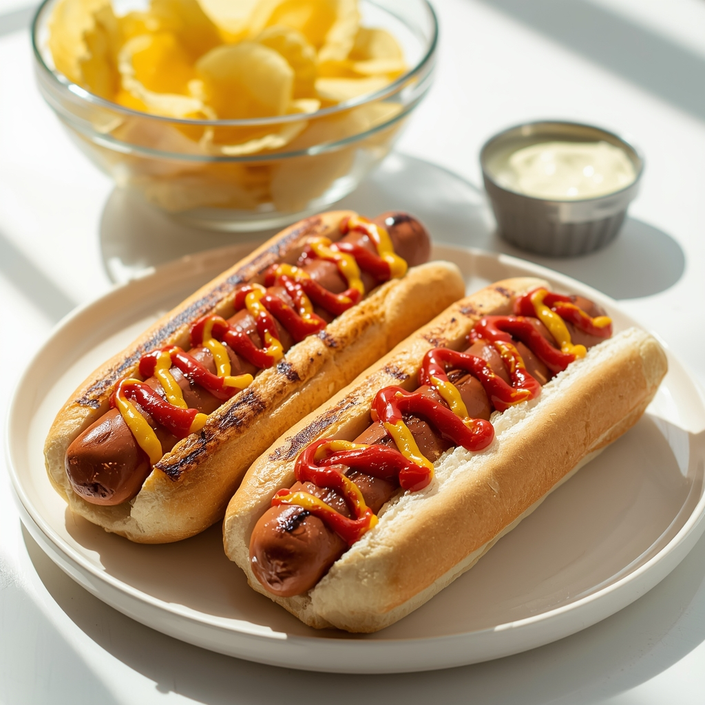 Sourdough Discard Hot Dog Buns