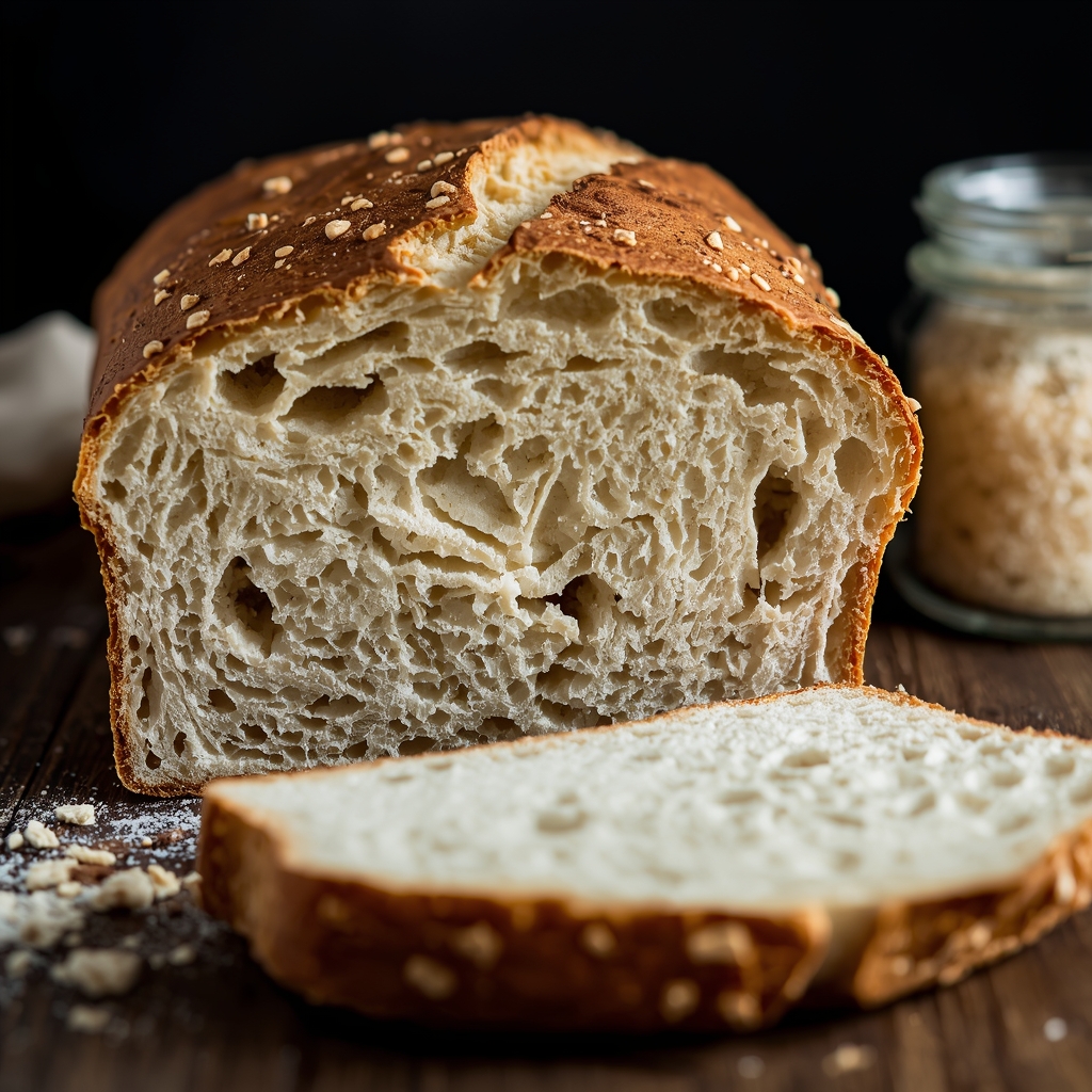 identify underproofed sourdough bread
