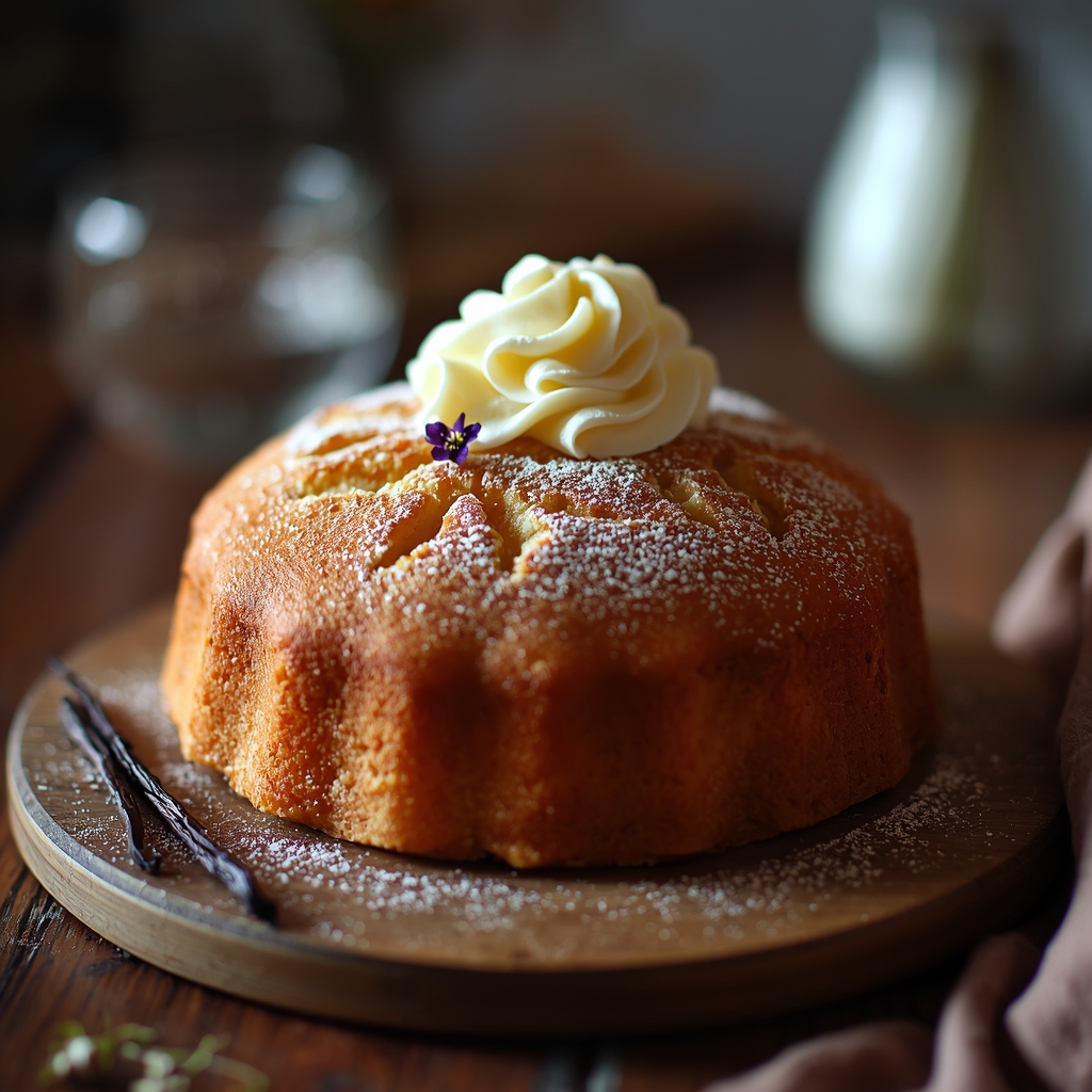 Sourdough Vanilla Cake
