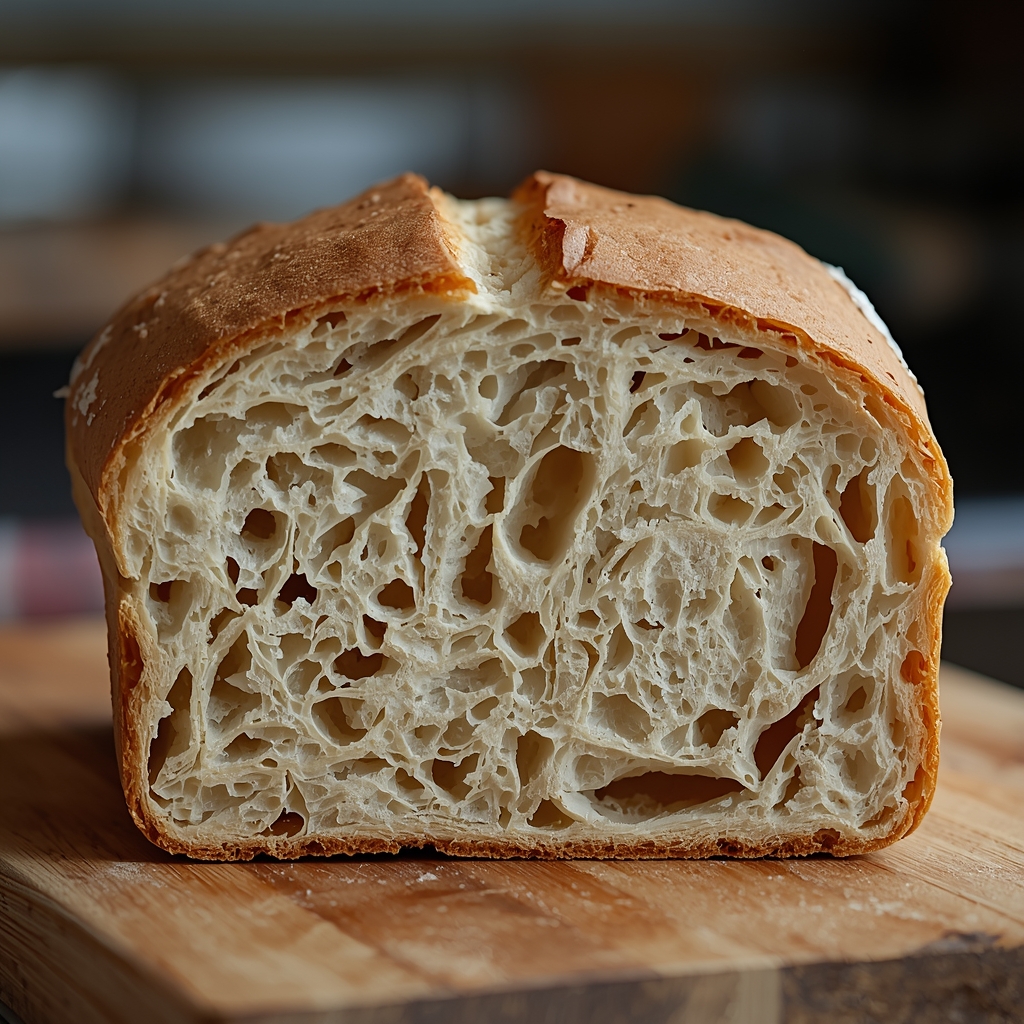 identify underproofed sourdough bread