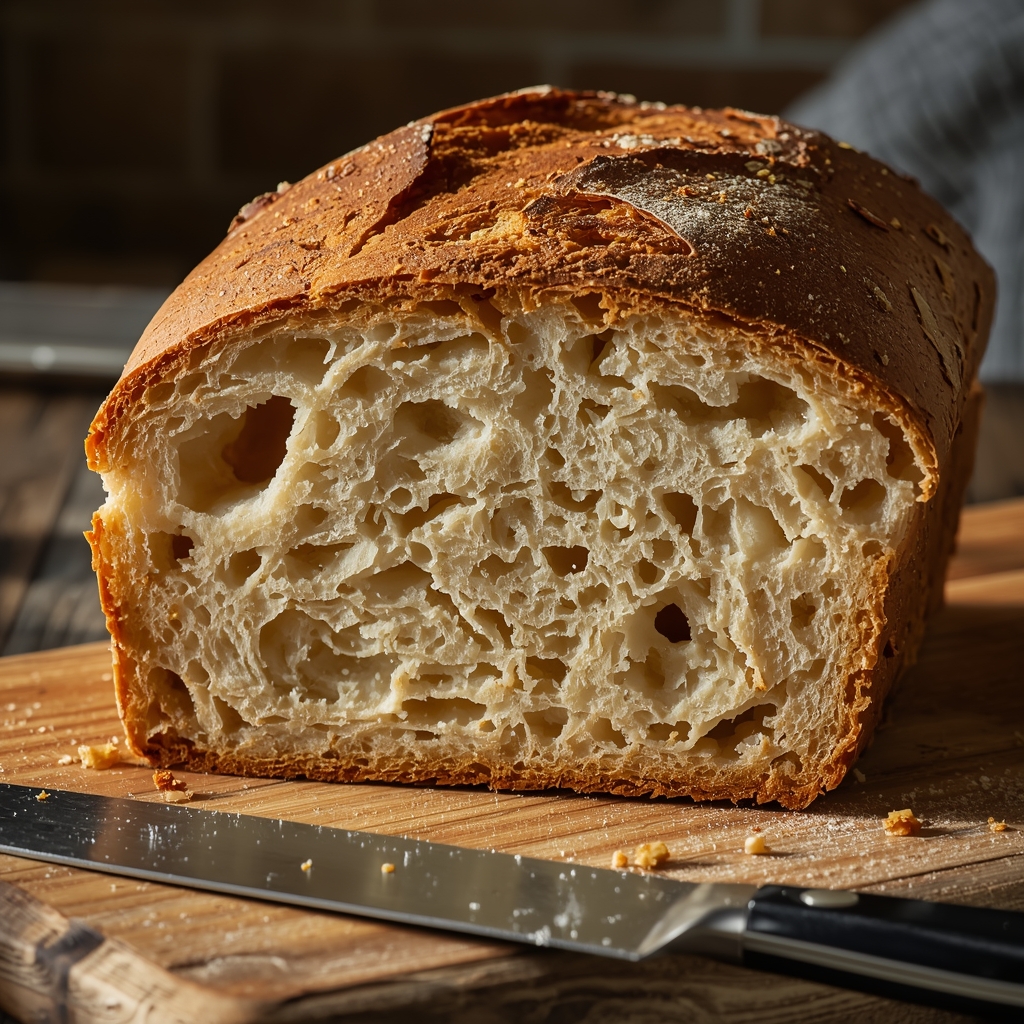 identify underproofed sourdough bread