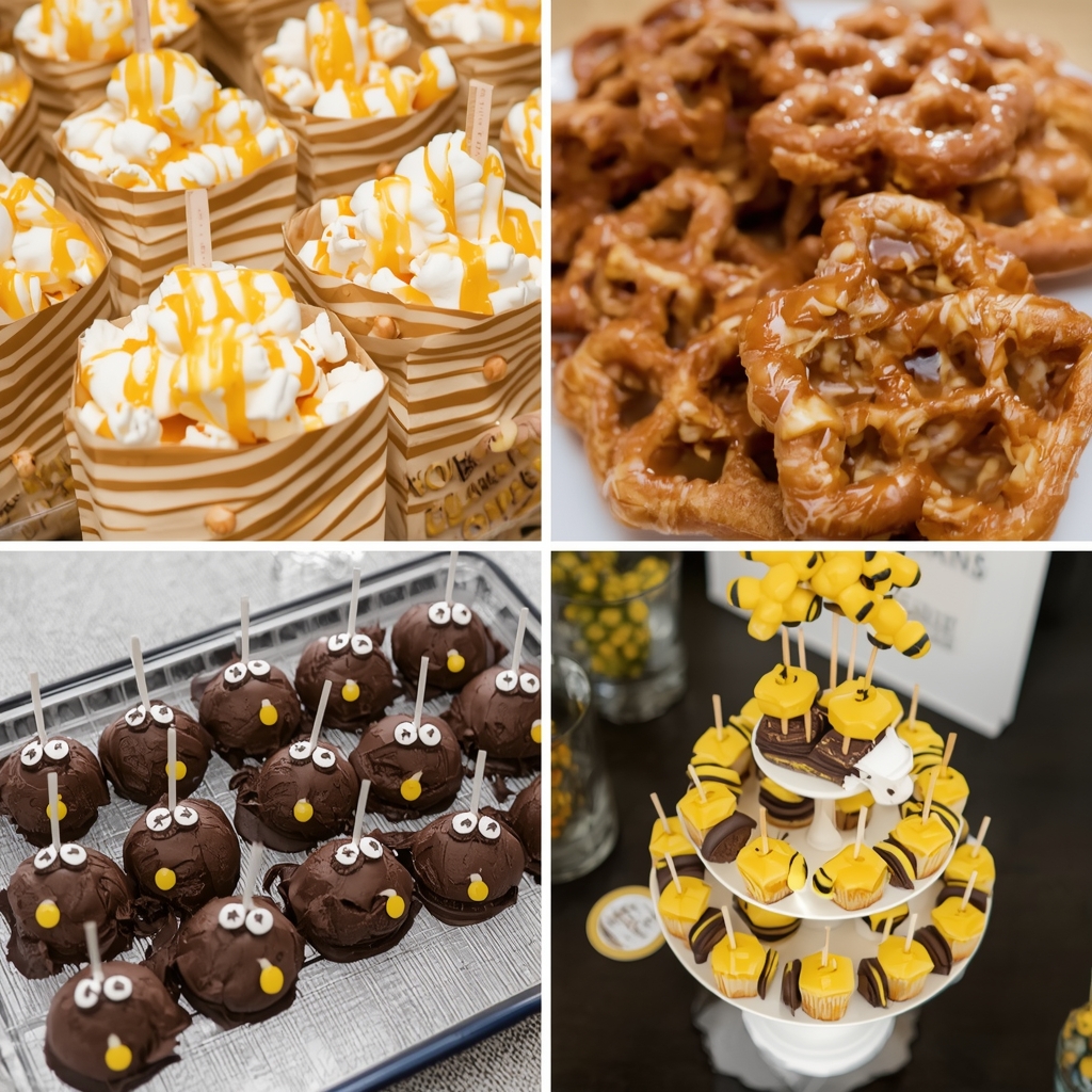 Bee Themed Birthday Party Sweet Treats