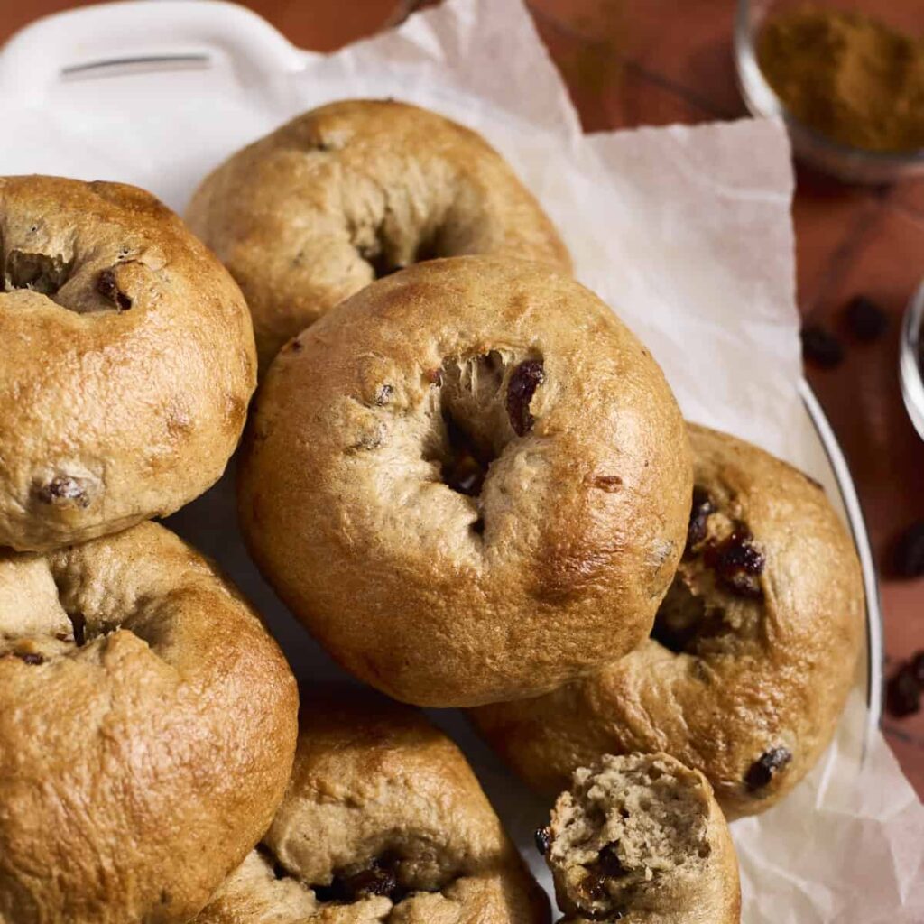 sourdough cinnamon raisin bagels