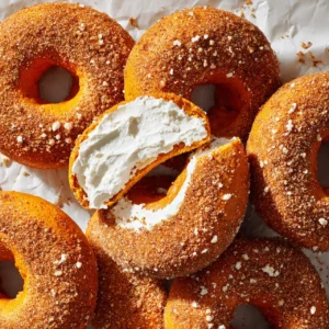 Sourdough Pumpkin Bagels